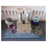 Marble Table Top Piece, Marble Book Ends