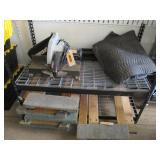 Industrial Shelving Unit and Moving Blanket