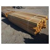 Bundle of 2x4x7 ft 8 inch Lumber