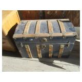 Old Steamer Trunk On Wheels