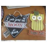4) Wood Home Decor Signs, Variety Picture Frames
