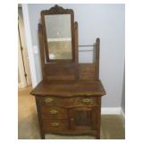 Antique Dresser With Mirror