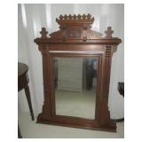 Vintage Mahogany Dresser Top Mirror