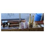 8) Oval Boxes, Wood Vase, Wood Wall Hangings