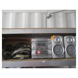 Stereo with Speakers, Cords