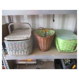 Wicker Bag, 2) Picnic Baskets