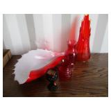 Red Glassware Assortment