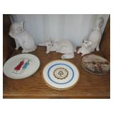 Collector Plates, Cat Decor