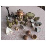 Geod Rocks, Brass Figurines and Brass Bell