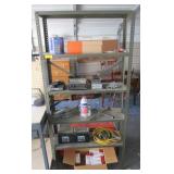 Metal Shelf with Contents
