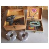 Soldering Gun, Spools Of Wire, Stapler And Staples