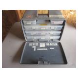 Plastic Storage Box Full Of Fasteners And Tools