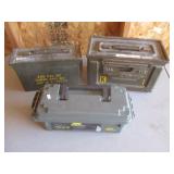 2) Metal Ammo Boxes, Plano Box