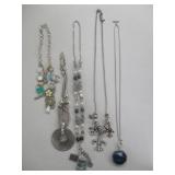 Signed Necklace, Pendant Necklace, Bead &