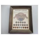 Framed Wartime Coinage