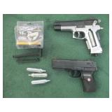 Ruger and Daisy BB Pistols with Cartridges