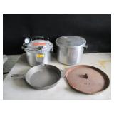 Pressure Cookers, Lodge Cast Iron Pan, Lid