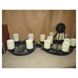 2) Hanging Lights, Vents, Lights, Coat Racks &