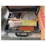 Office Supplies, Books, Clock, Brief Case
