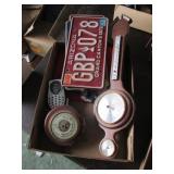 Barrometers, License Plates, Flag