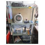 Metal Shelf with Contents
