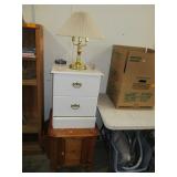 End Tables, Lamp, Clock
