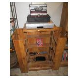Cabinet, Cassettes, VHS & DVD Player