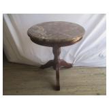 Beautiful Marble Top Round End Table