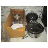 Crock Pot, Rice Cooker, Food Warmer, Trays