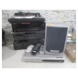 Dual Cassette Stereos, Turn Table, DVD Recorder