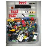 Bucket and Case of Hot Wheels