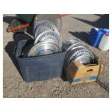2) Boxes Variety Hub Caps (Cadillac, Chevy and