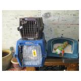 2) Pet Carriers, Bed and Toy