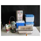 Lanterns, Fuel, Table BBQ, Coolers