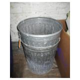 2) Metal Garbage Cans