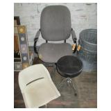 Office Chair, Stadium Chair, Rolling Stool