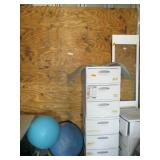 Plastic Drawers, Exercise Equipment, Door