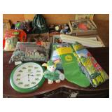 John Deere Clock, Pillows & Collectibles