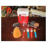 Coke Tin, Jacks, Pez Dispensers, Toy Cars