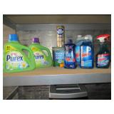 2) Purex Laundry Soap, 3) Windex
