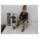 Charlie Chaplin Decanter Music Box, Figurine,