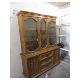 Wood Hutch With 3) Drawers