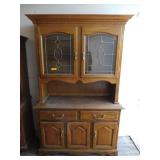 Wood Hutch With 2) Drawers