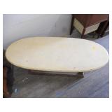 Marble Top Coffee Table With Wood Base