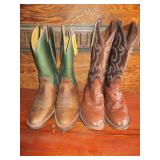 2 Pair Cowboy Boots