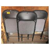 3) Padded Folding Chairs