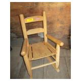 Childrens Wooden Rocking Chair