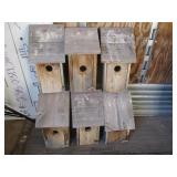 6) Wooden Bird Houses