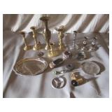 Collector Candle Sticks, Tray, Nut Man