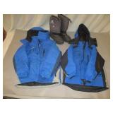 2) Columbia Coats and Pair of Kamik Snow Boots